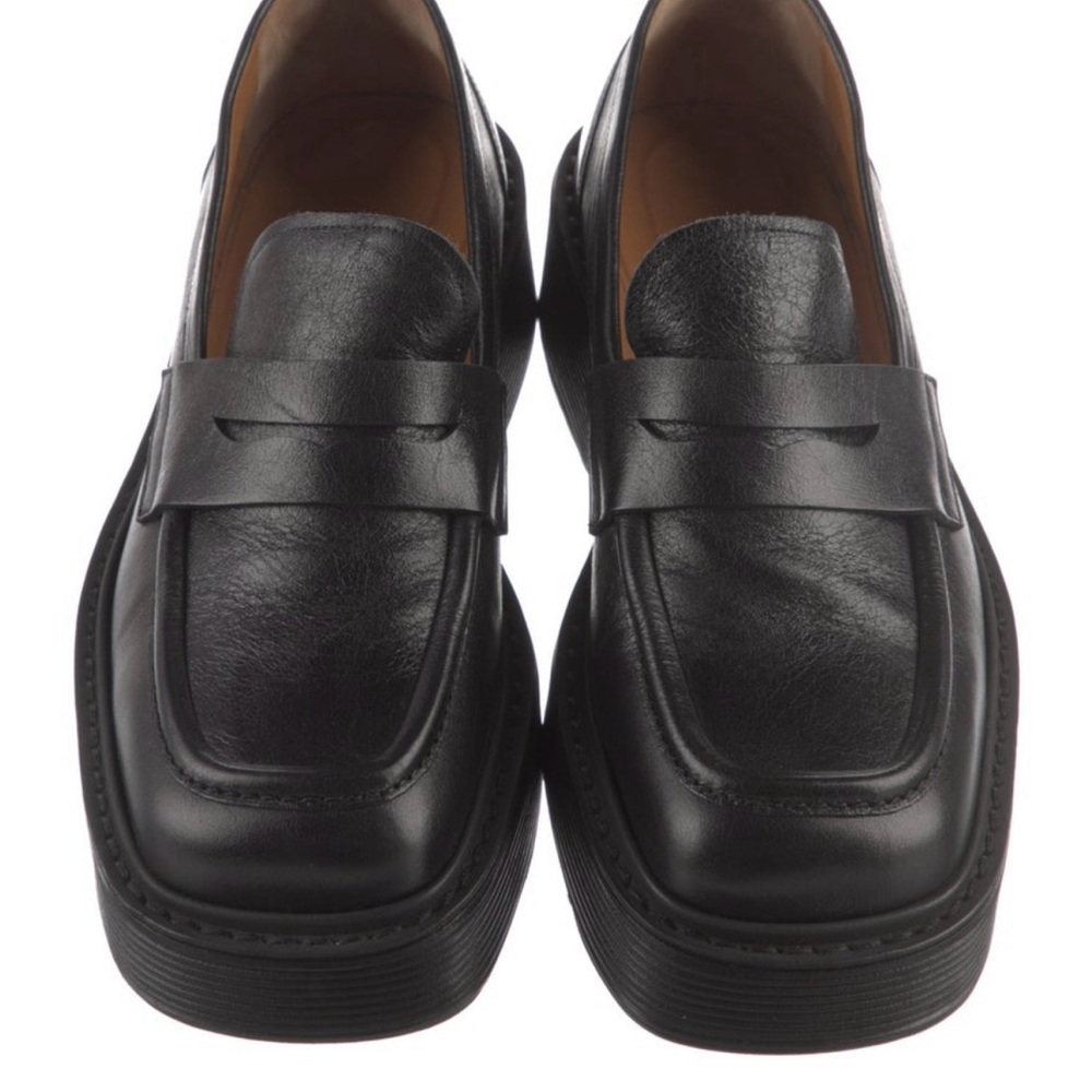 Marni Classic Black Leather Loafers